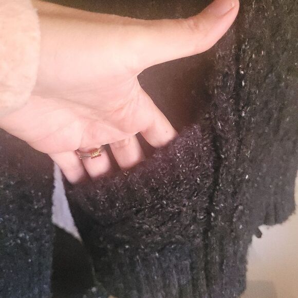 Royal Robbins Double Zip up Cable Knit Sweater Women’s Large Soft Wool Blend - Picture 7 of 10